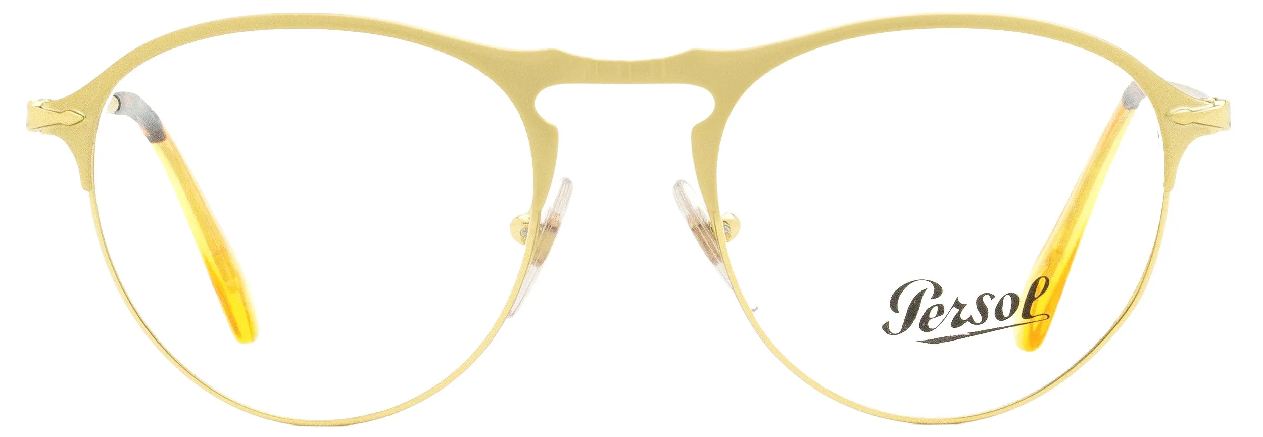 Persol Men's Aviator Eyeglasses PO7092V 1069 Painted Gold/Gold 50mm