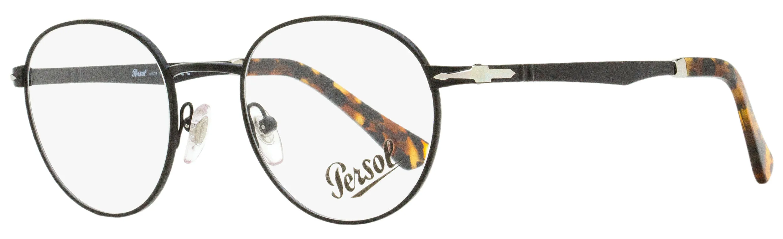 Persol Men's Oval Eyeglasses PO2460V 1078 Black/Havana 48mm