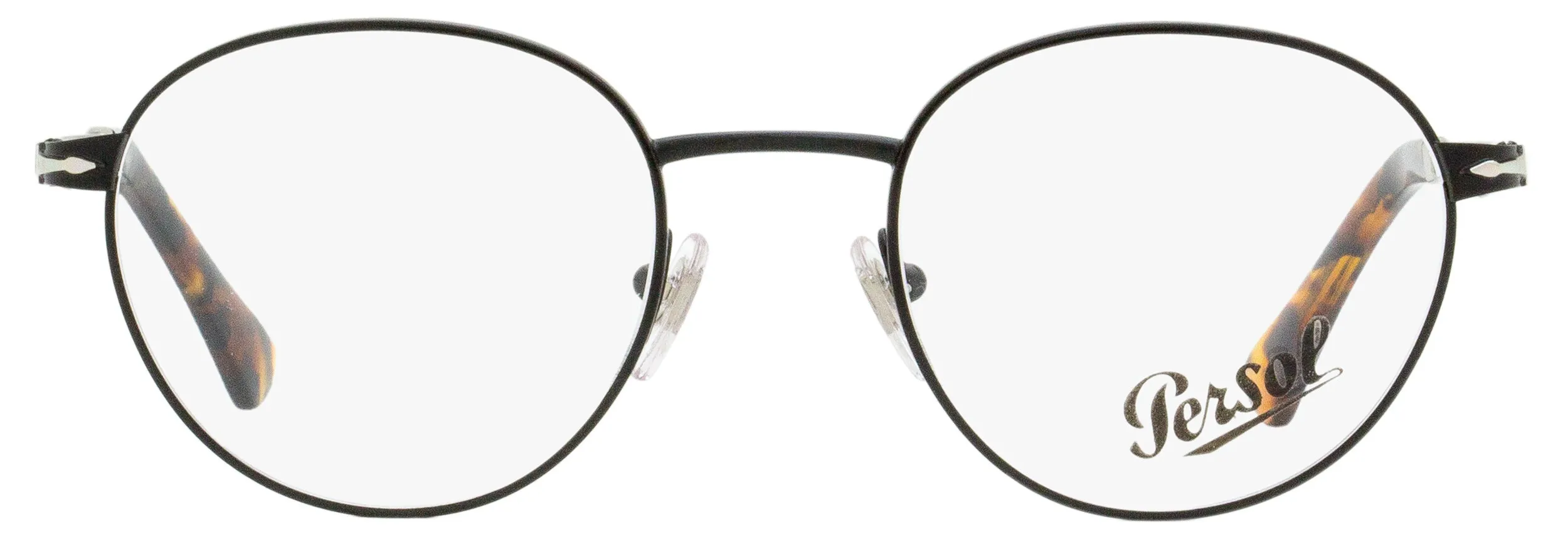 Persol Men's Oval Eyeglasses PO2460V 1078 Black/Havana 48mm