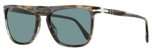 Persol Men's Rectangular Sunglasses PO3225S 1155/3R Striped Blue  56mm