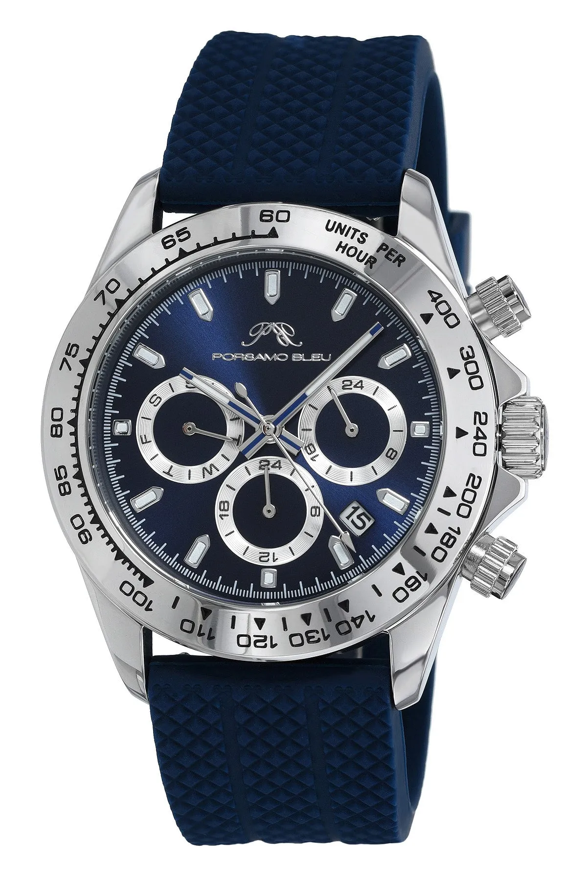 Preston Sport Men's Silicone Strap Watch, 1034APRR
