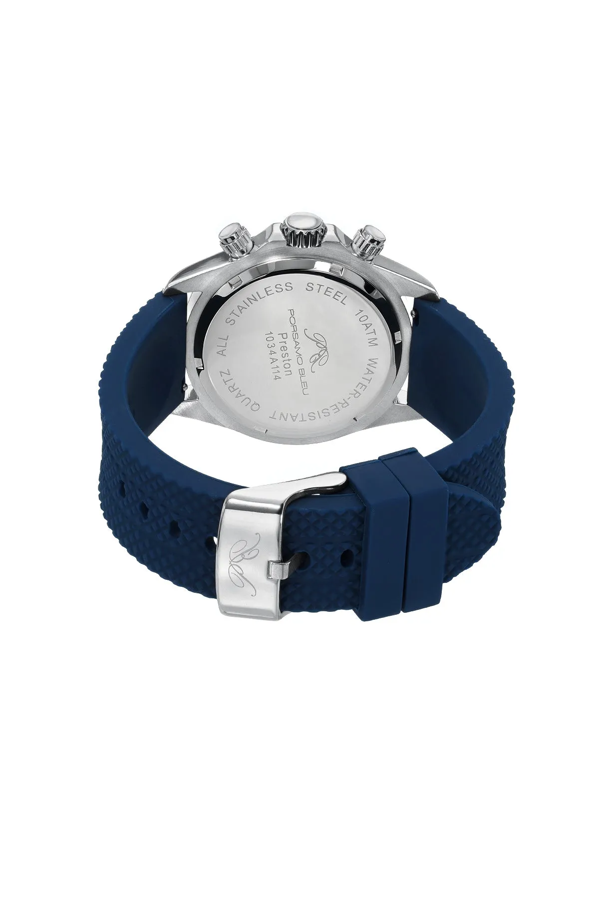 Preston Sport Men's Silicone Strap Watch, 1034APRR