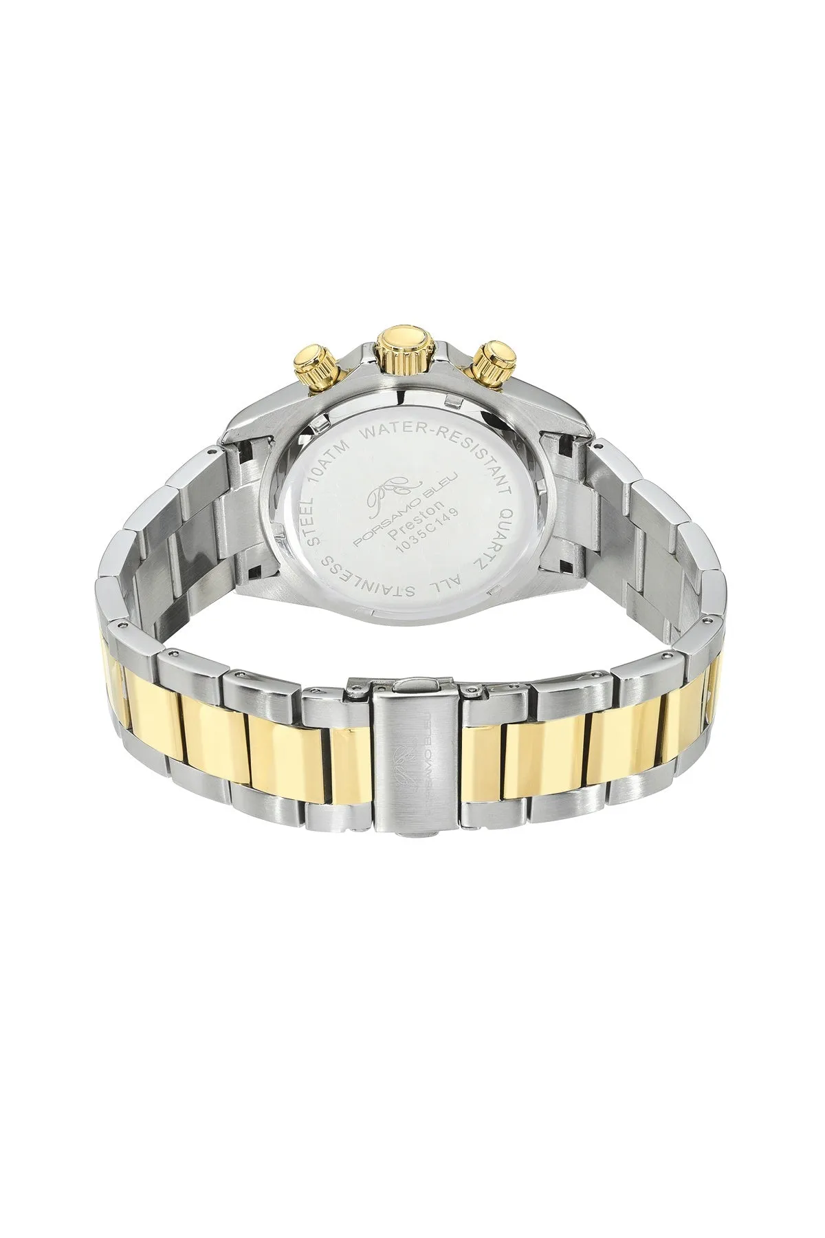 Preston Stainless Steel Two Tone & Green Men's Watch 1035CPRS