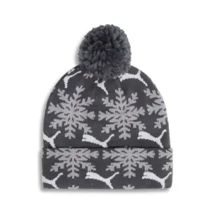 PUMA Fair Isle Winter Pom Pom Snowflake Beanie