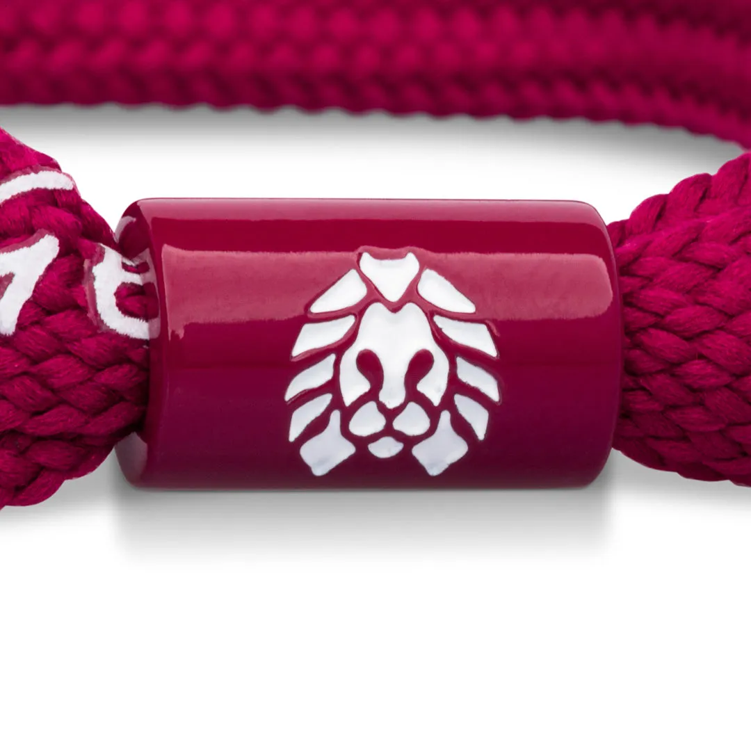 Rastaclat Original Hand Assembled Red Create Change Adjustable Single Lace Bracelet