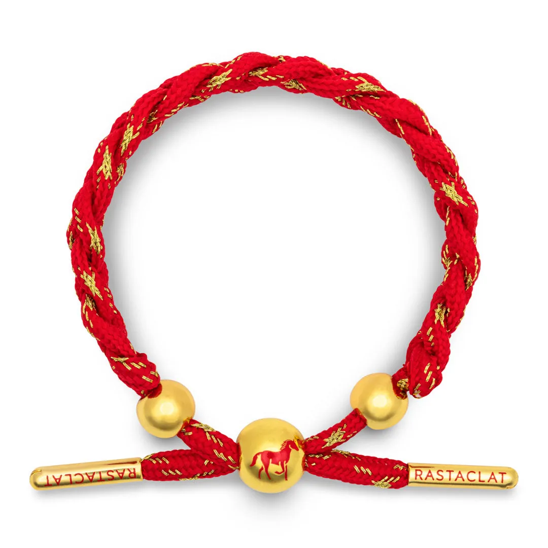 Rastaclat Original Hand Braided Lunar New Year (Horse) Adjustable Bracelet