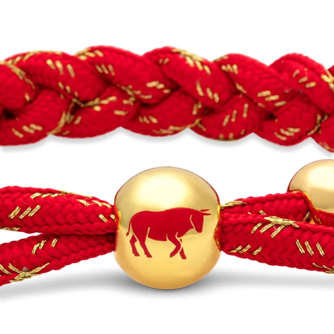 Rastaclat Original Hand Braided Lunar New Year (Ox) Adjustable Bracelet