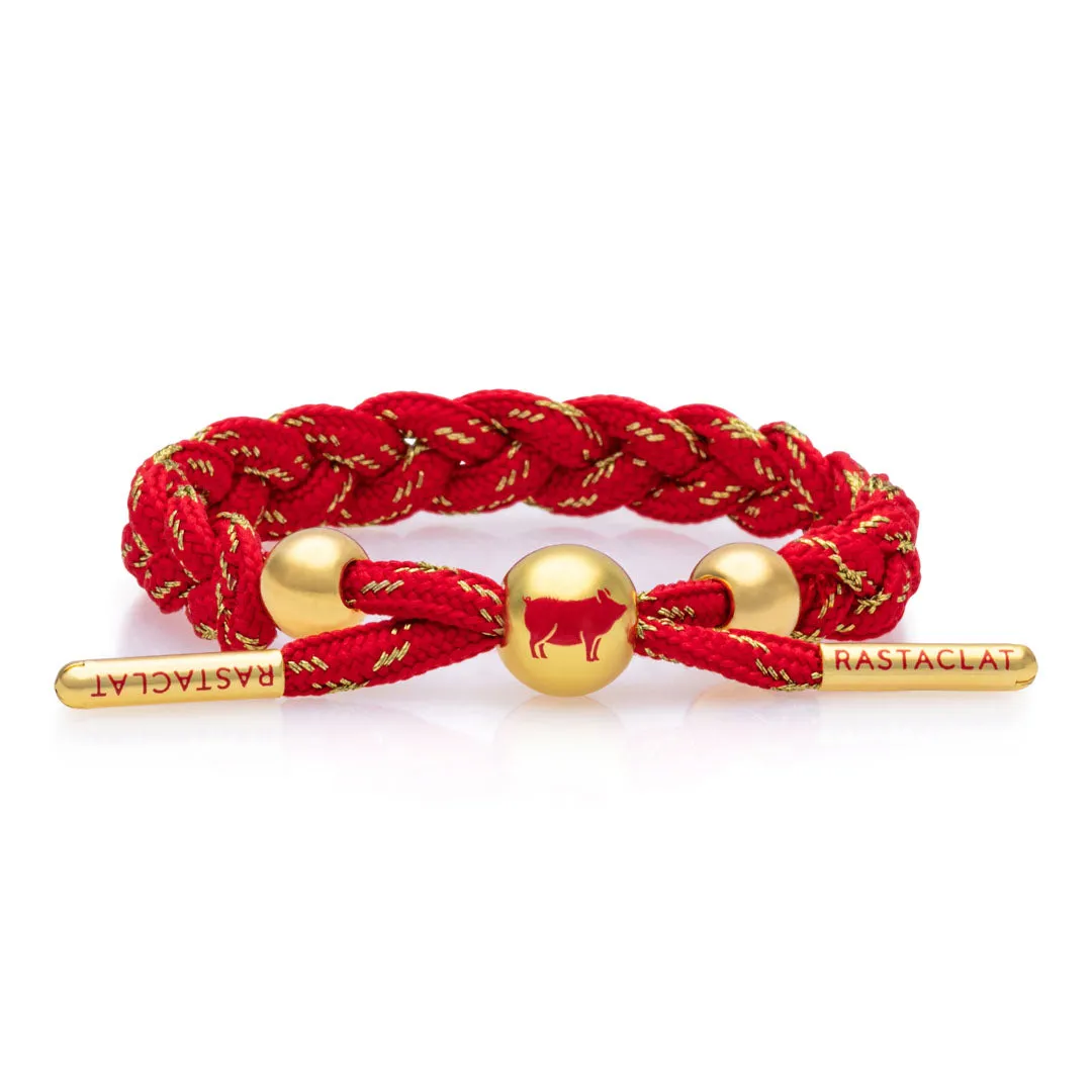 Rastaclat Original Hand Braided Lunar New Year (Pig) Adjustable Bracelet