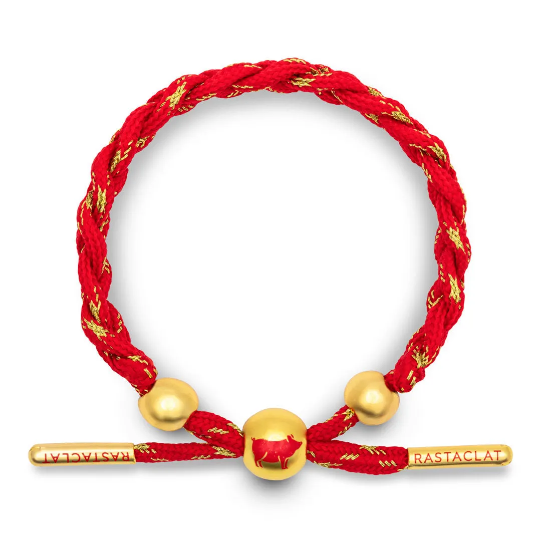 Rastaclat Original Hand Braided Lunar New Year (Pig) Adjustable Bracelet