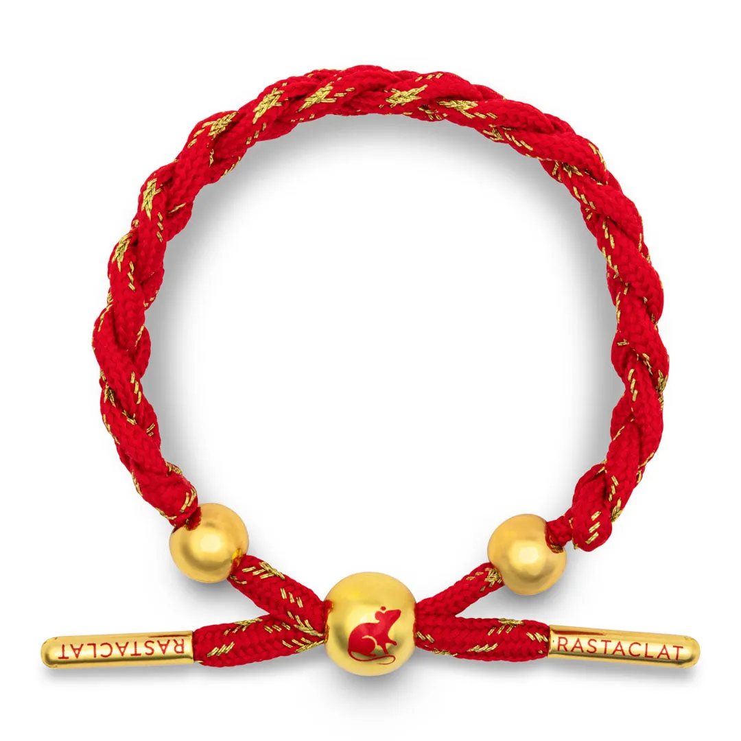 Rastaclat Original Hand Braided Lunar New Year (Rat) Adjustable Bracelet