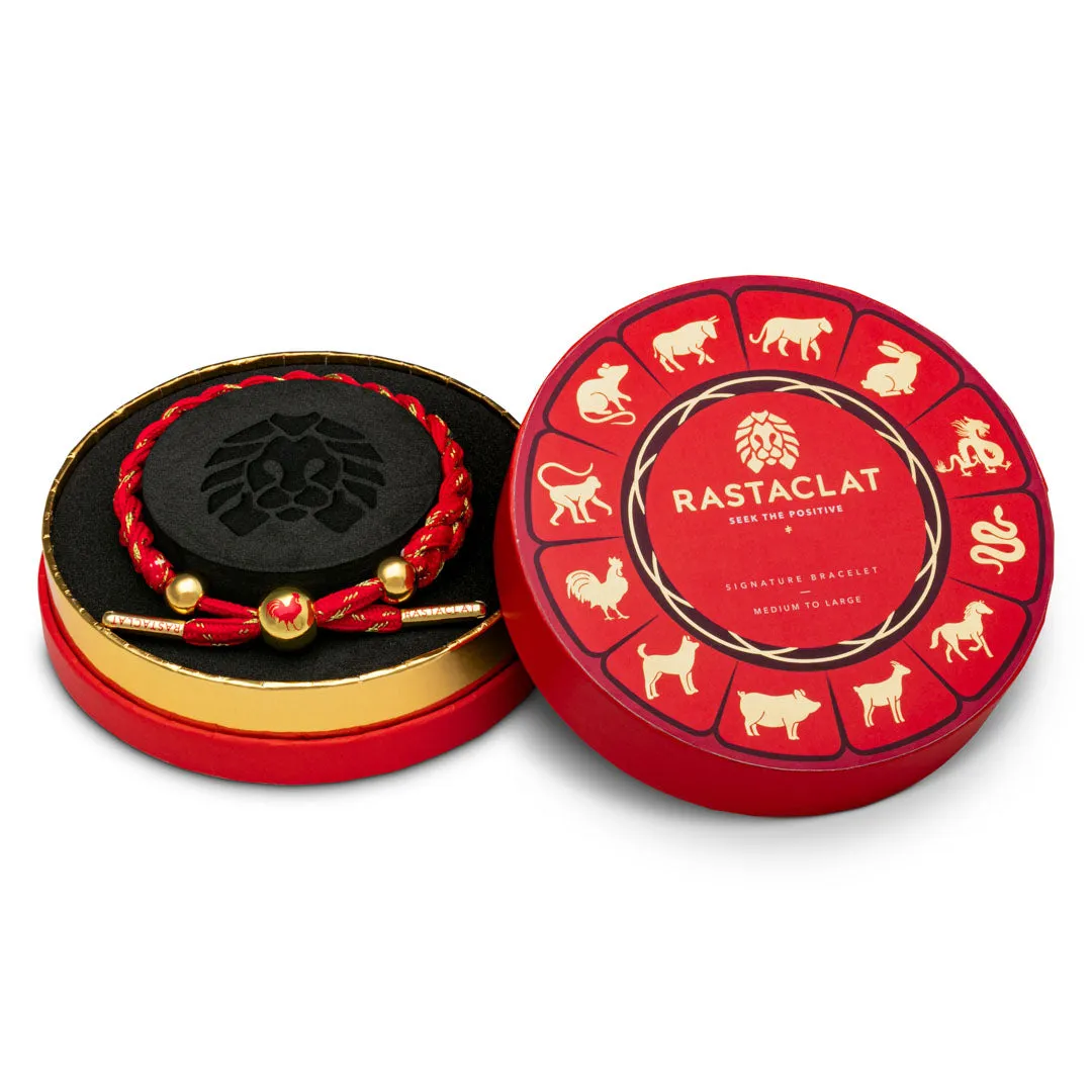 Rastaclat Original Hand Braided Lunar New Year (Rooster) Adjustable Bracelet