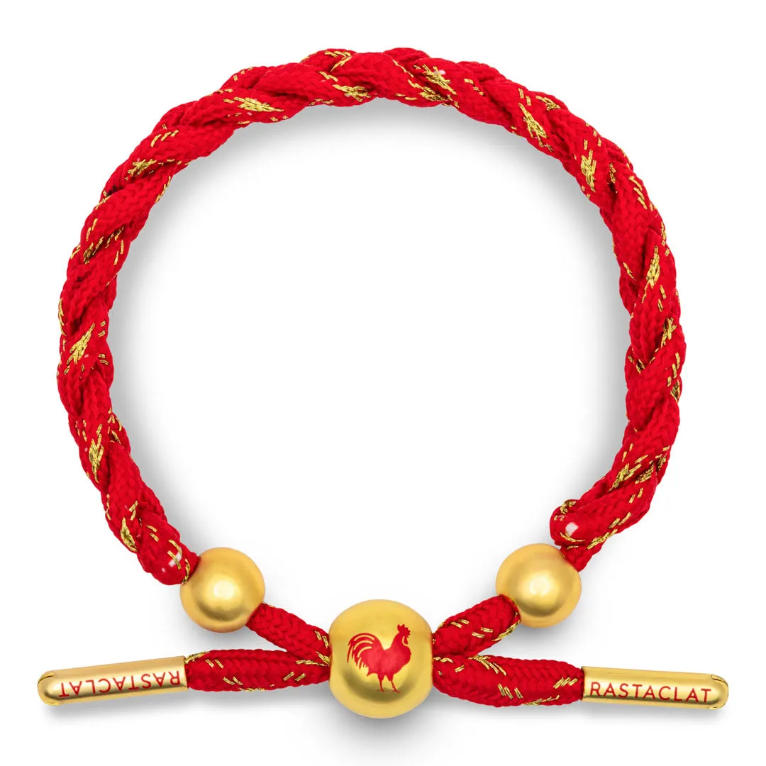 Rastaclat Original Hand Braided Lunar New Year (Rooster) Adjustable Bracelet