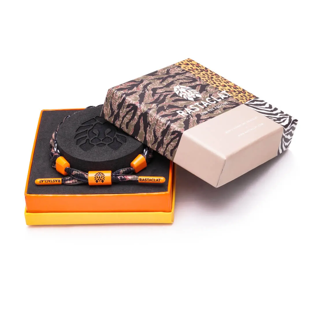 Rastaclat Original Hand Braided Zebra Camo Adjustable Bracelet
