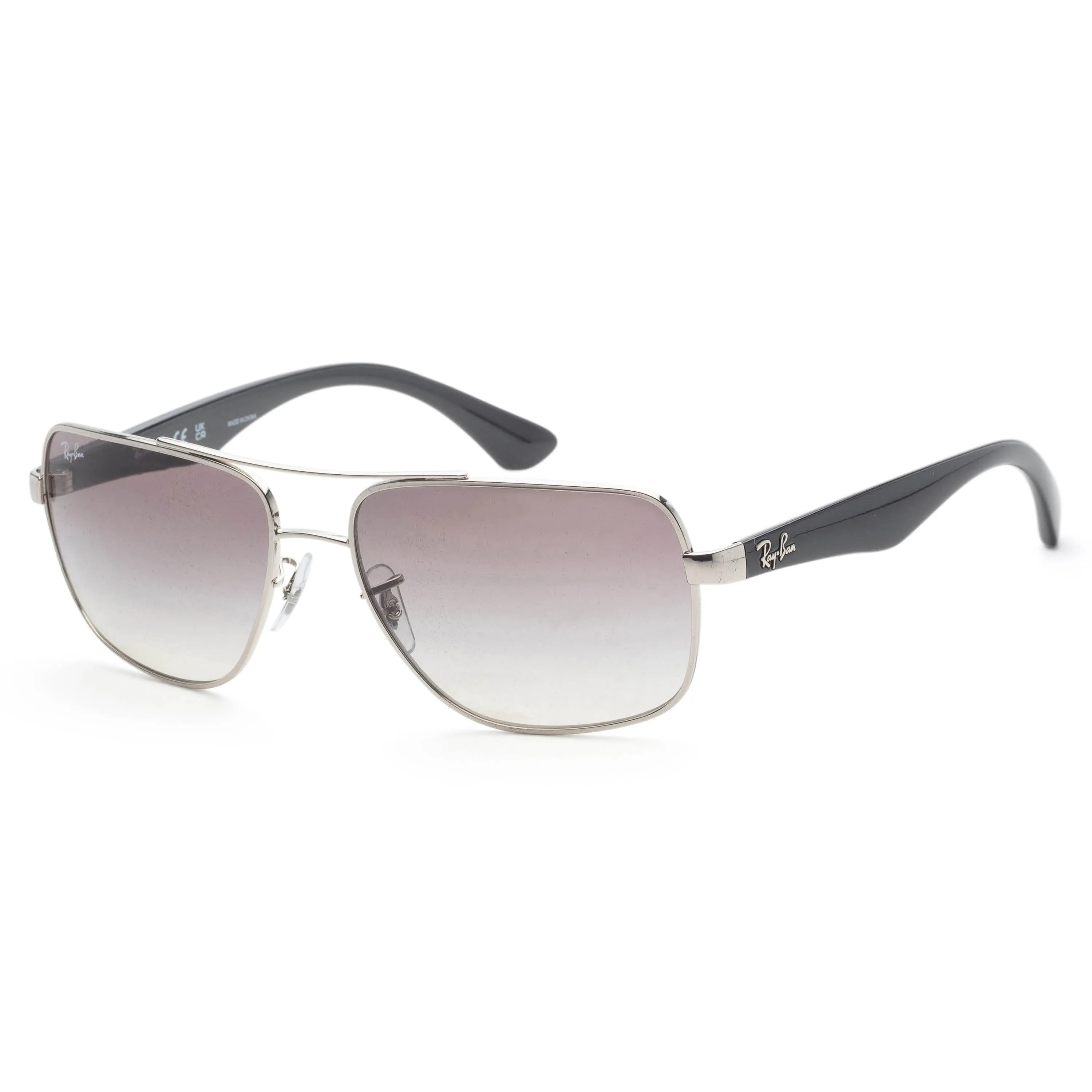 Ray-Ban Unisex 60 mm Polished Silver Sunglasses