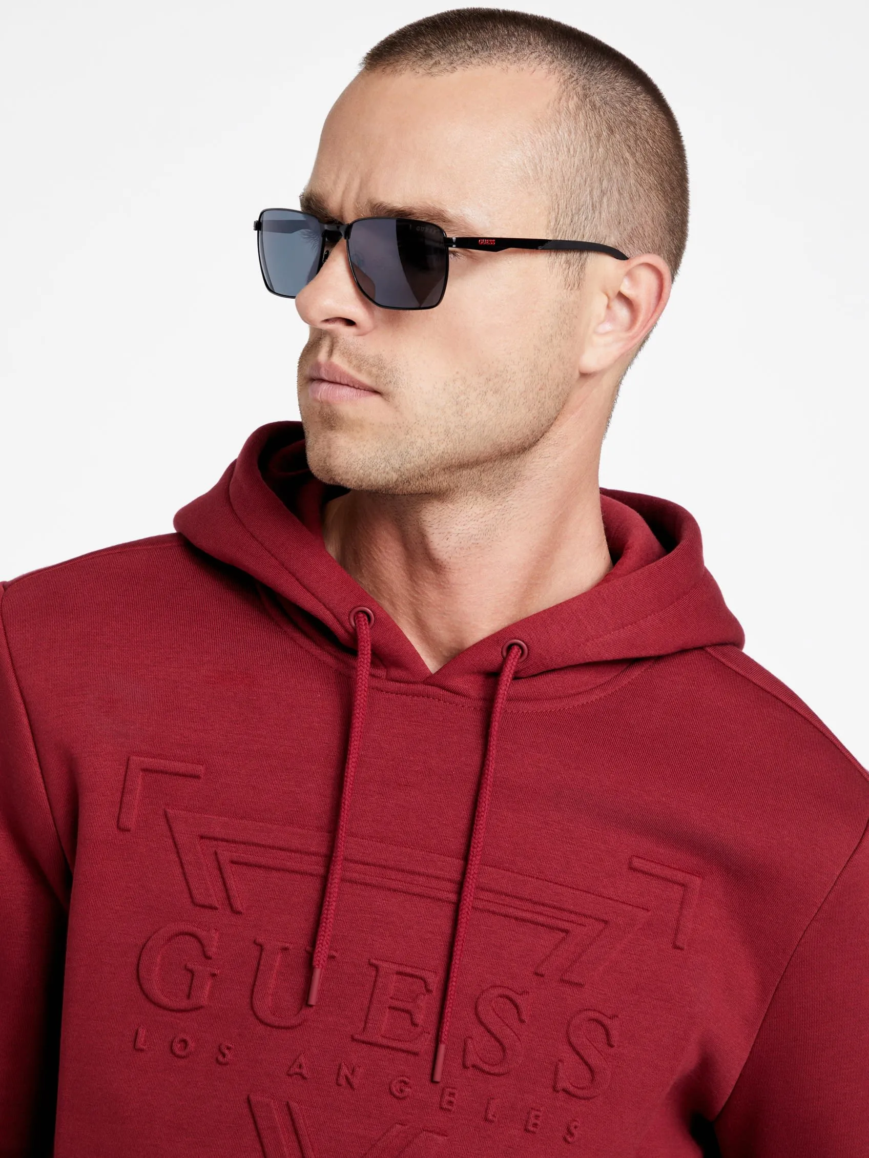 Rectangle Metal Pilot Sunglasses