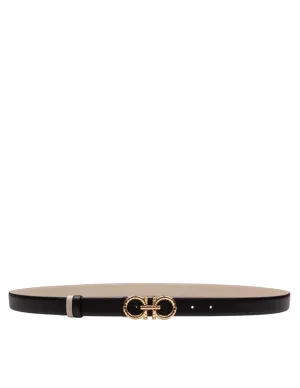 Reversible Leather Gancini Belt