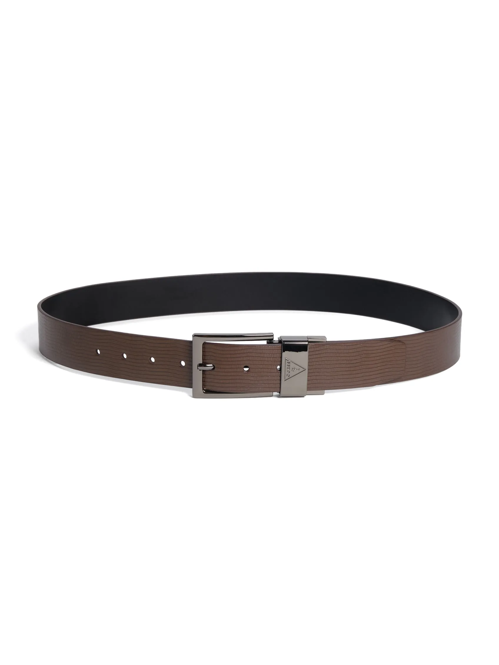 Reversible Lizard-Embossed Belt