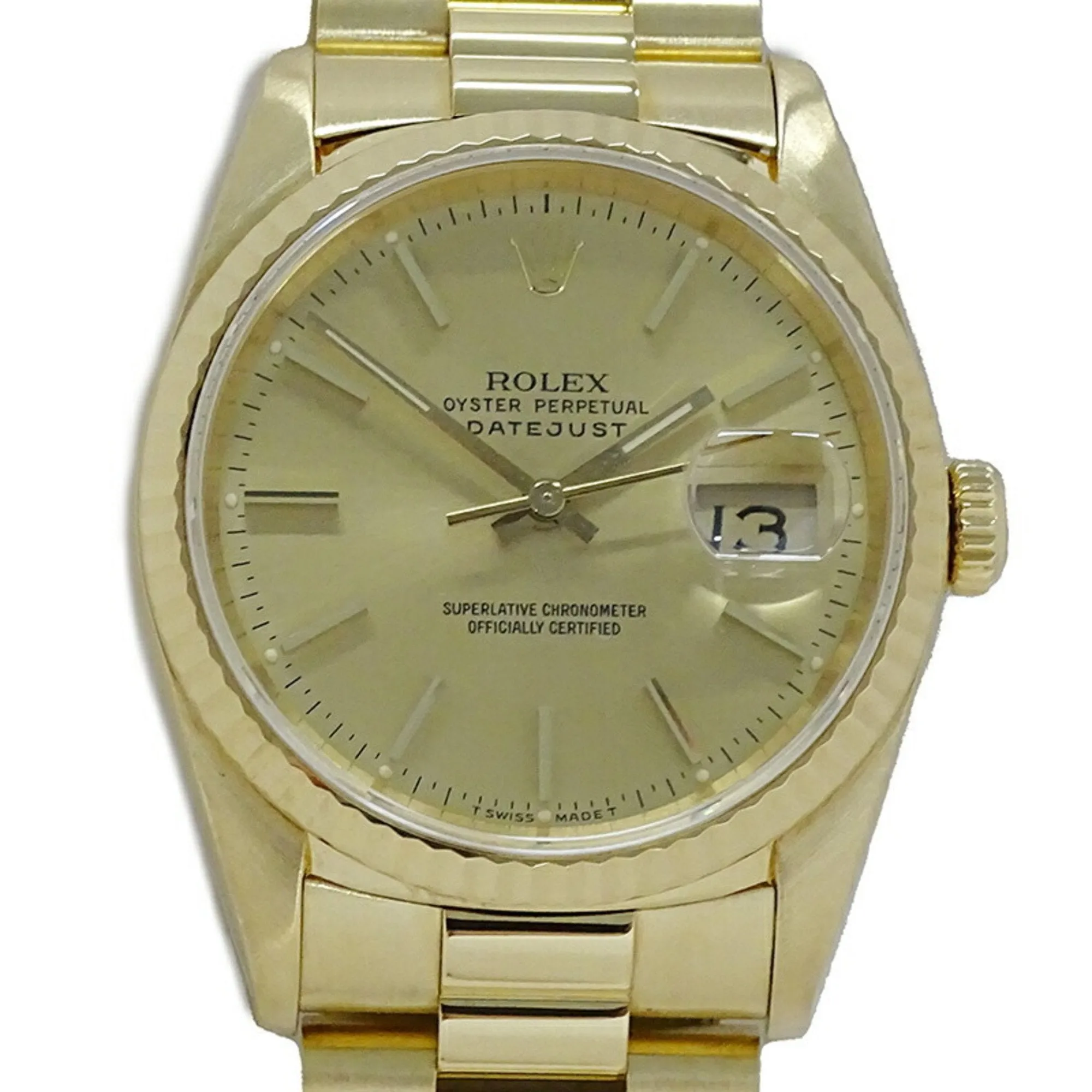 Rolex yellow gold (18K) Wristwatch (Pre-Owned)