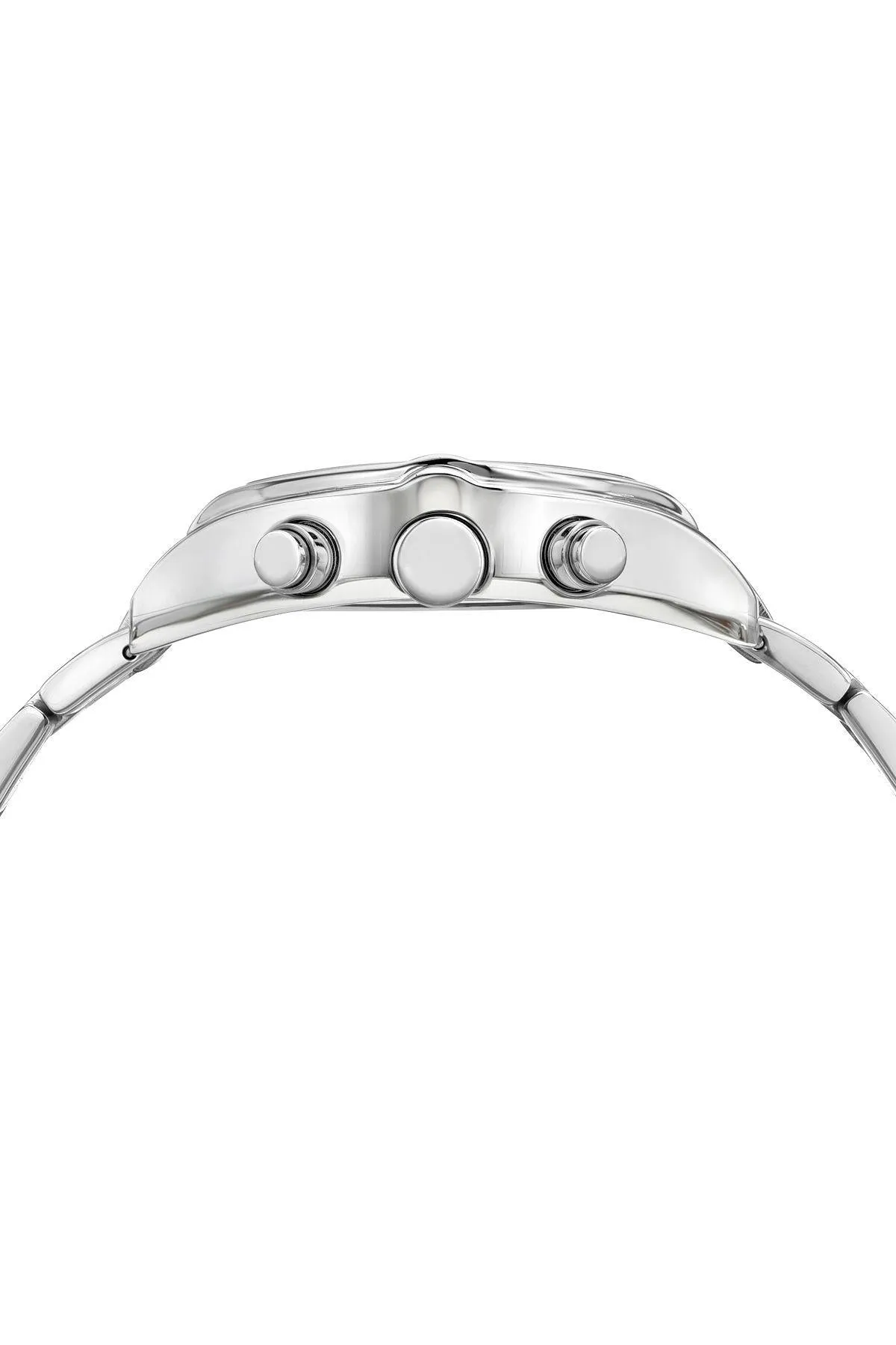 Roman Stainless Steel Silver Tone & White Men's Watch 1291BROS