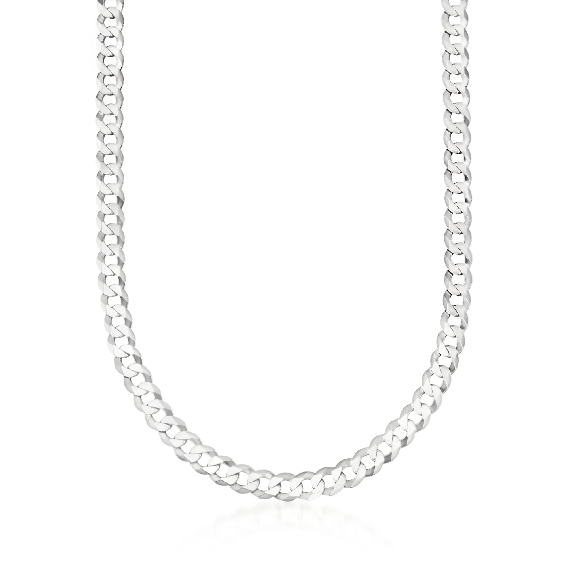 Ross-Simons Men's 8mm Sterling Silver Curb Link Necklace