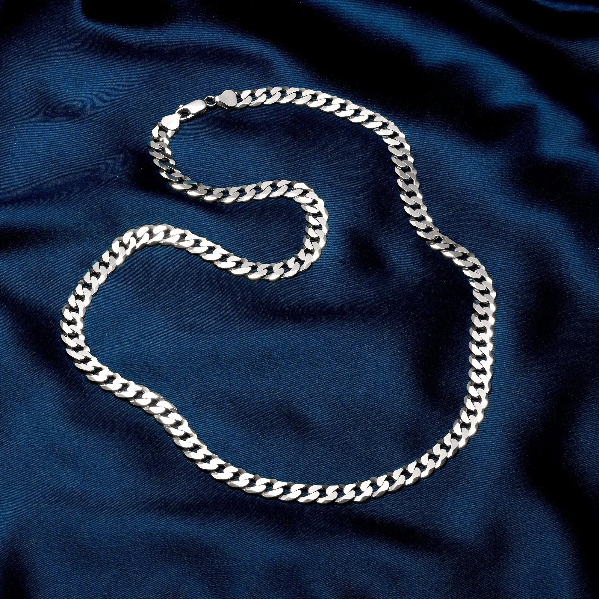 Ross-Simons Men's 8mm Sterling Silver Curb Link Necklace