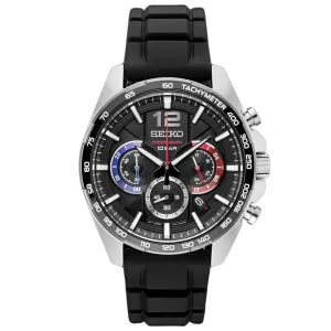 Seiko Men's Chronograph Black Dial Watch