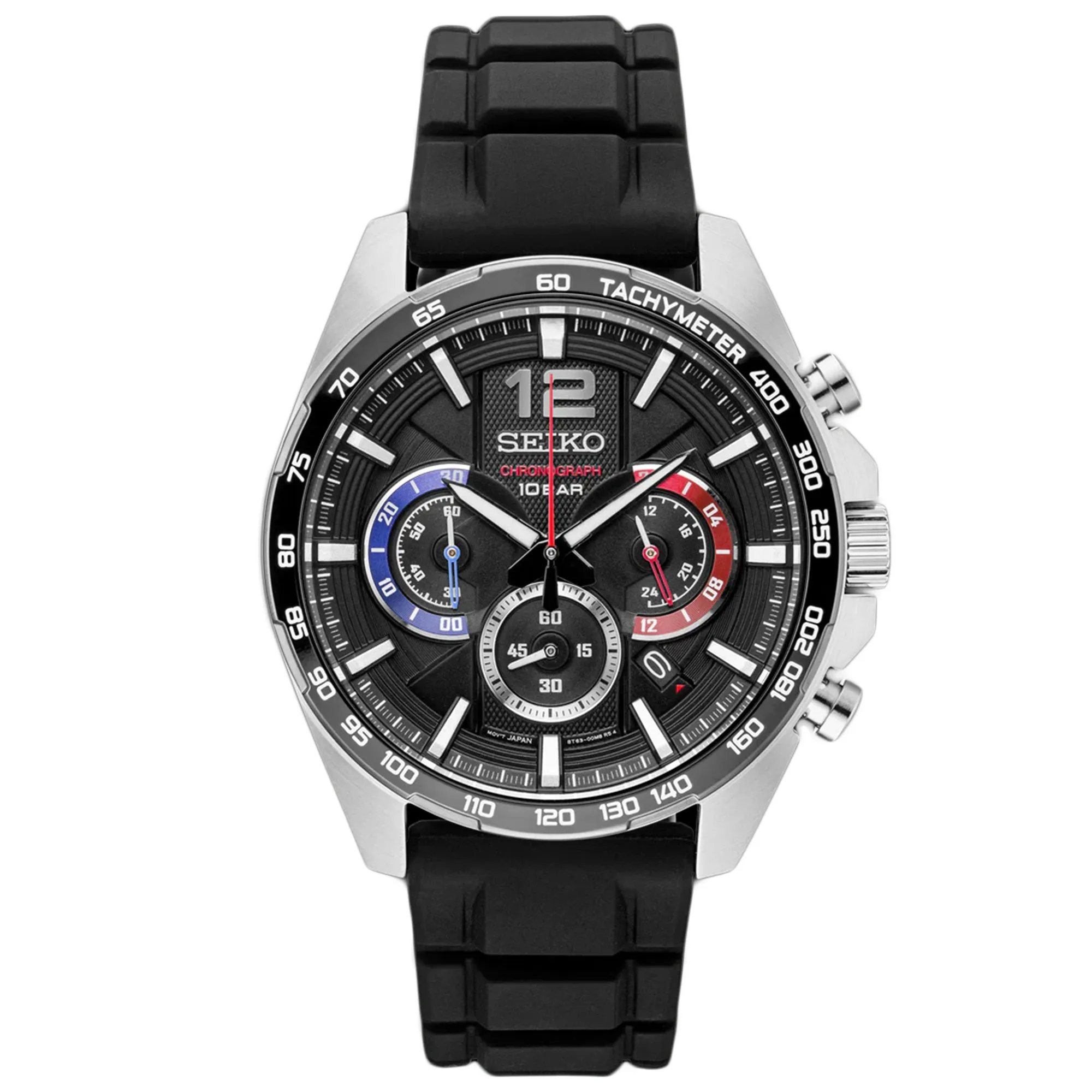 Seiko Men's Chronograph Black Dial Watch