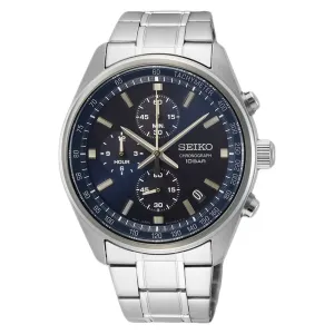 Seiko Men's Chronograph Blue Dial Watch