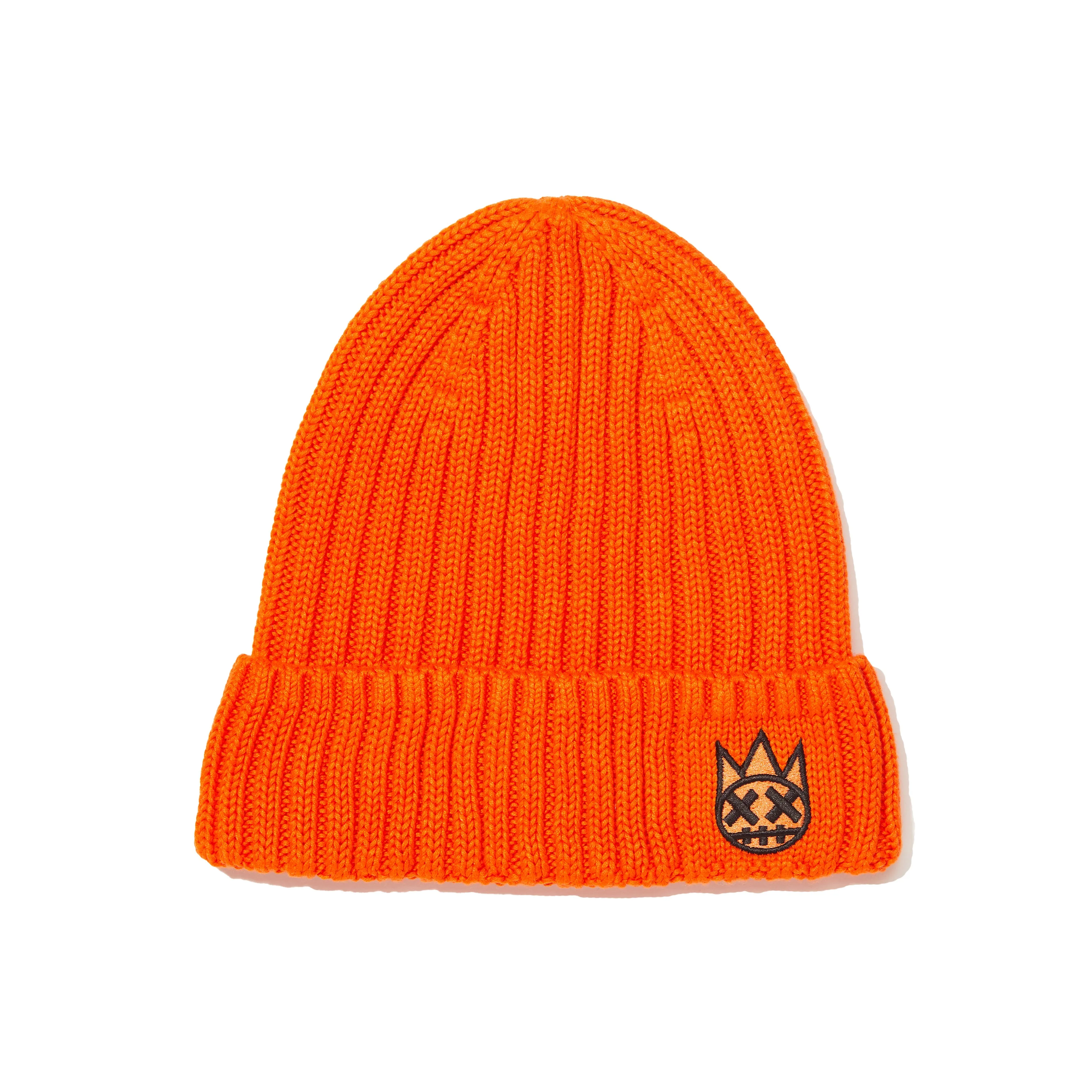 Shimuchan Logo Knit Hat In Coral