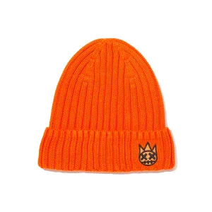 Shimuchan Logo Knit Hat In Coral