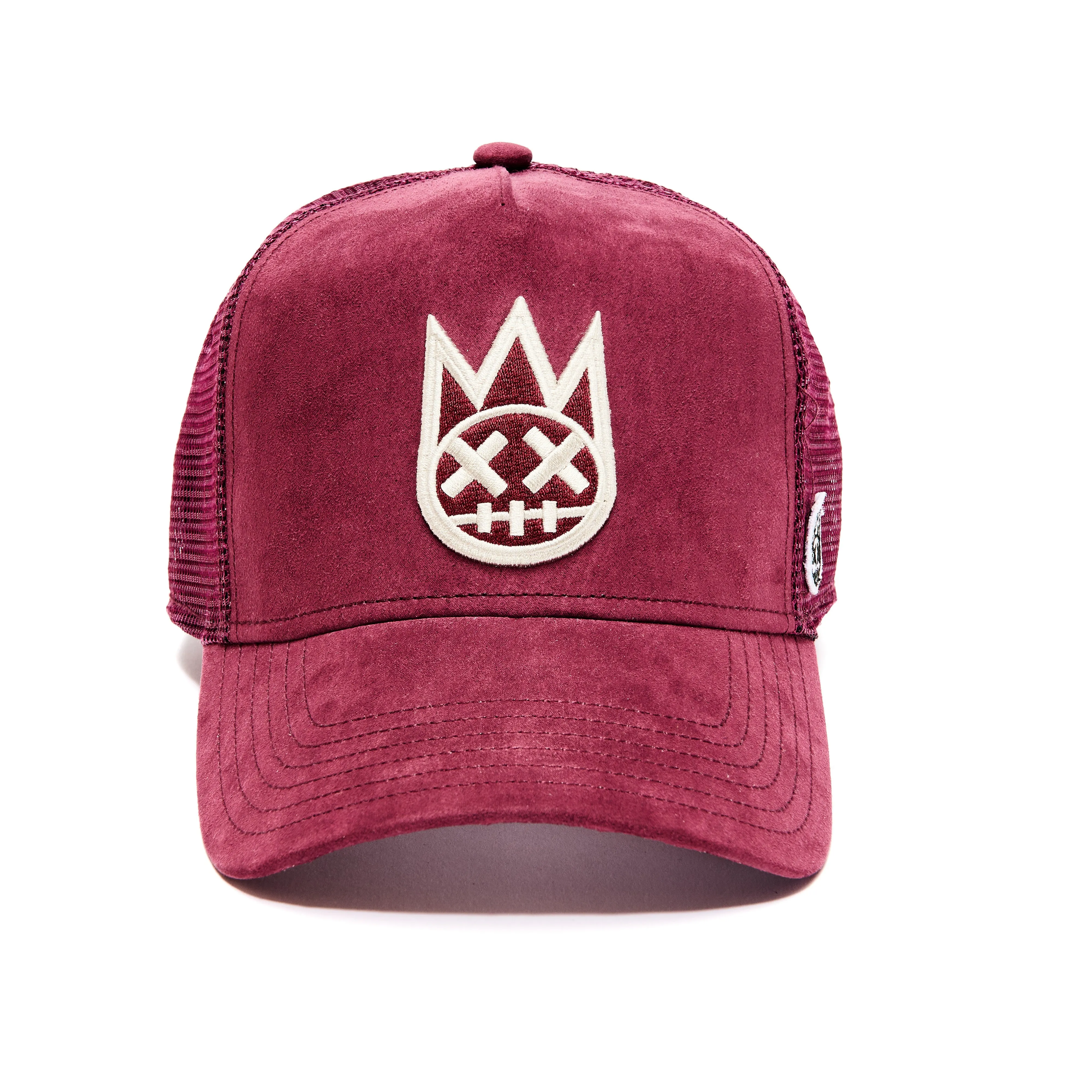 SHIMUCHAN LOGO MESH BACK TRUCKER HAT IN VINTAGE MERLOT