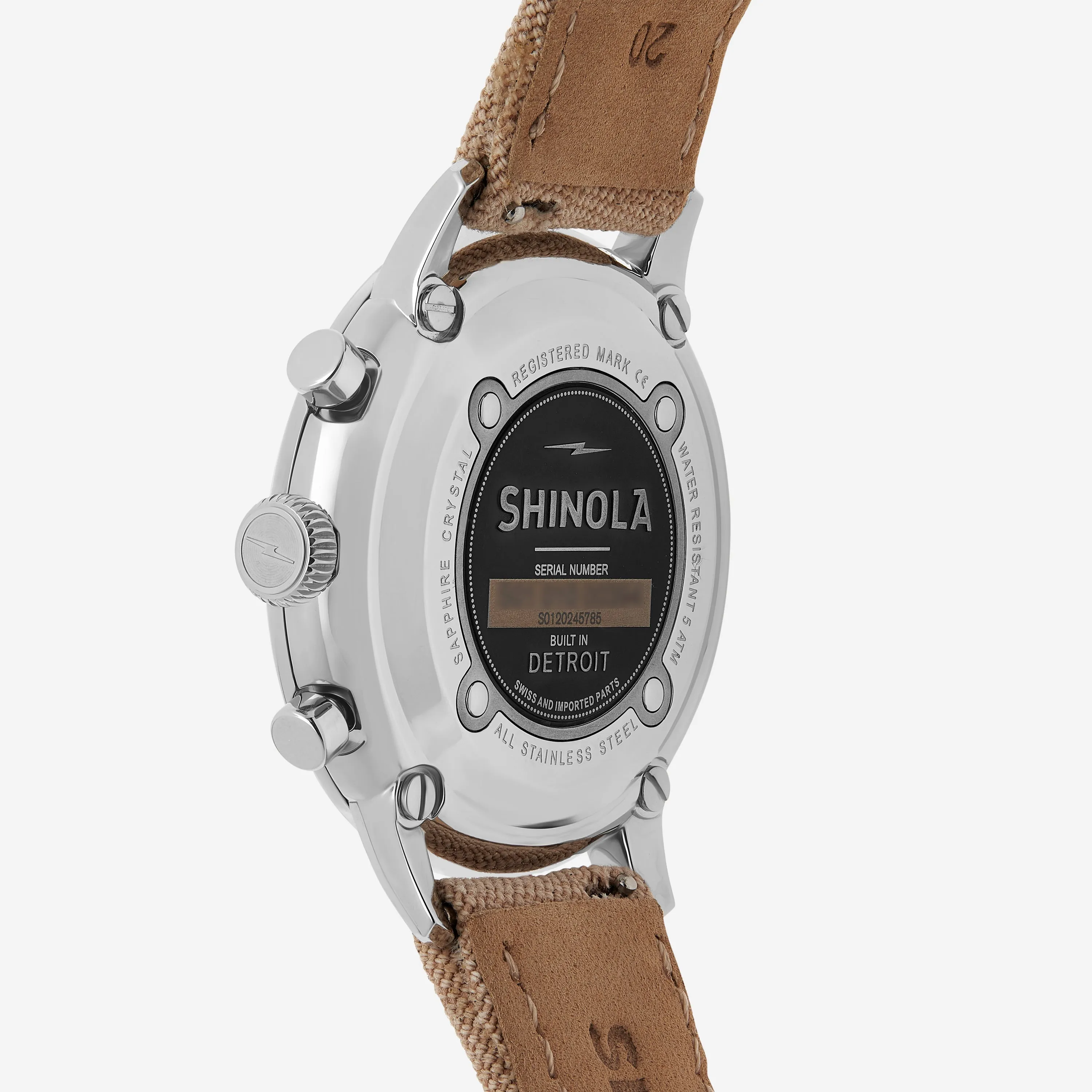 SHINOLA Detroit Men's The Traveler S0120245785 2 Eye Chronograph Watch
