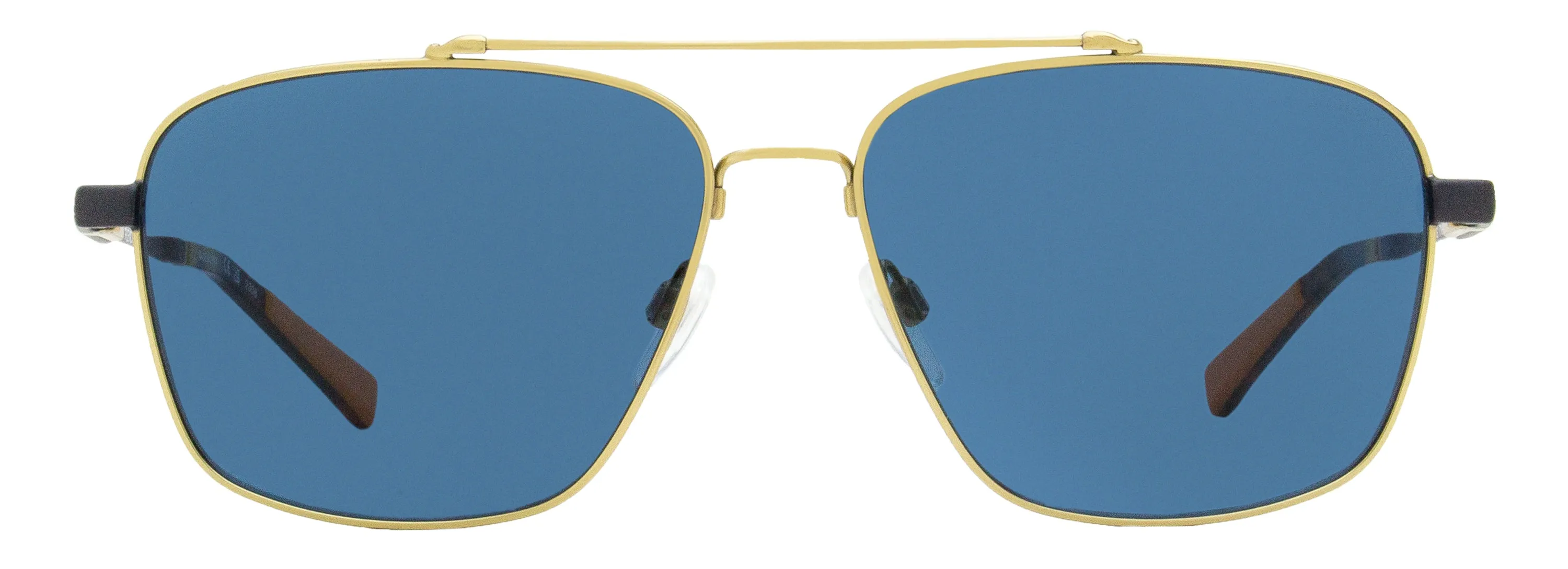 Shinola Men's Flexon Navigator Sunglasses SH2100SM 718 Satin Gold/Gunmetal 59mm