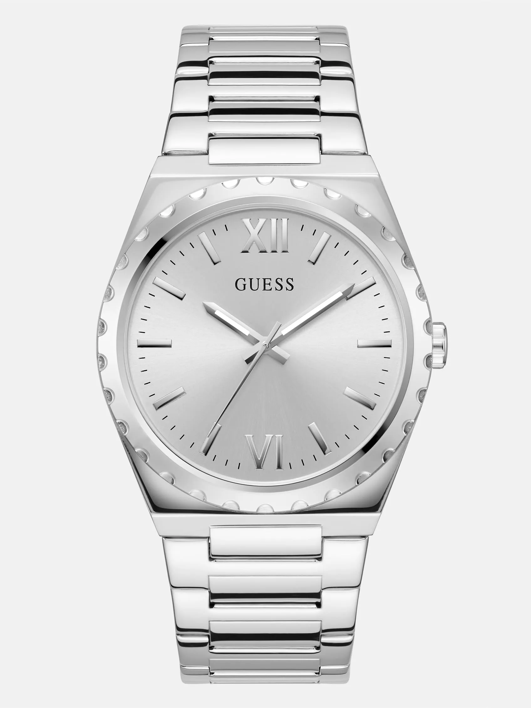 Silver-Tone Analog Watch