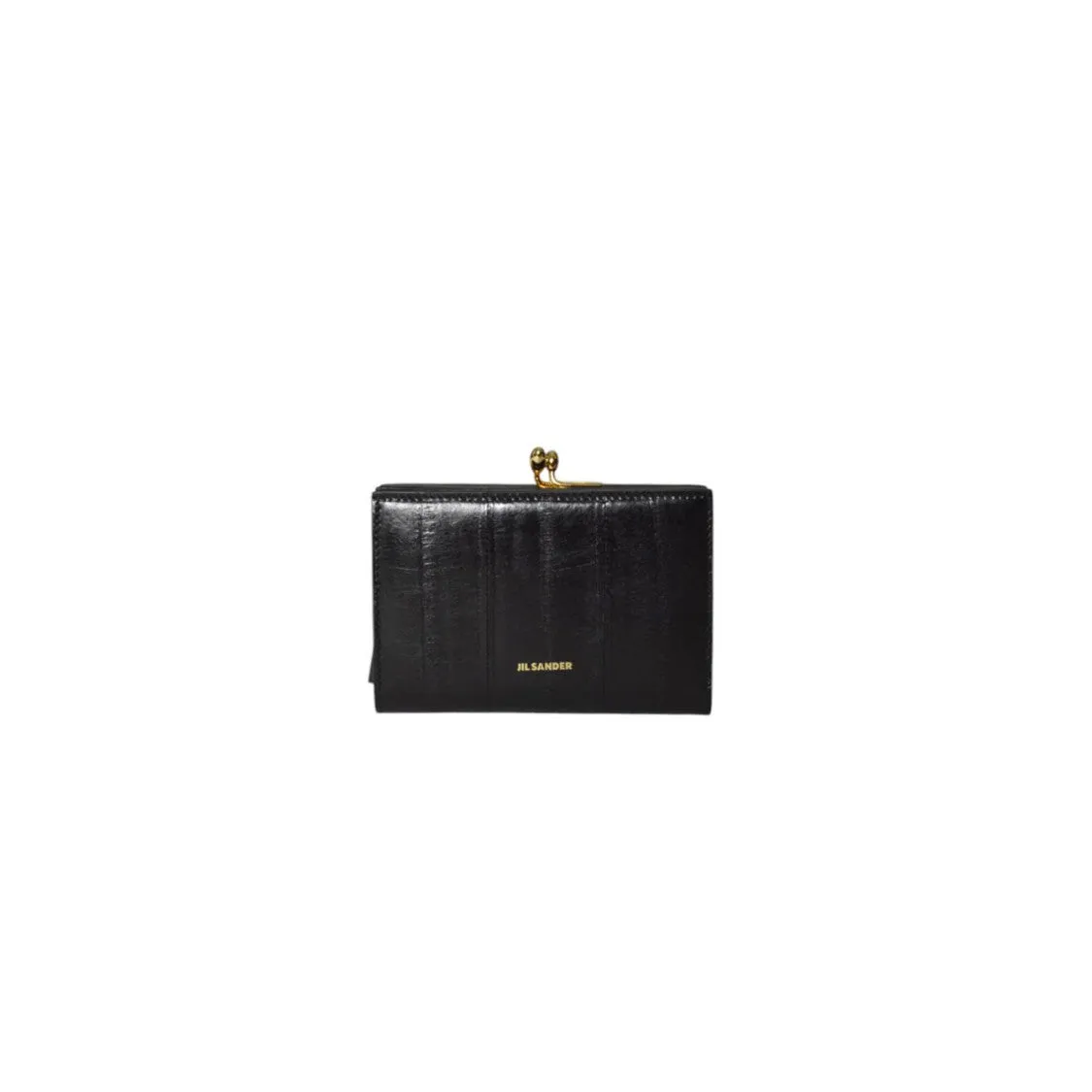 Small Black Leather Goji Wallet