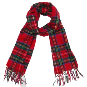 Soft Plaid Winter Scarf
