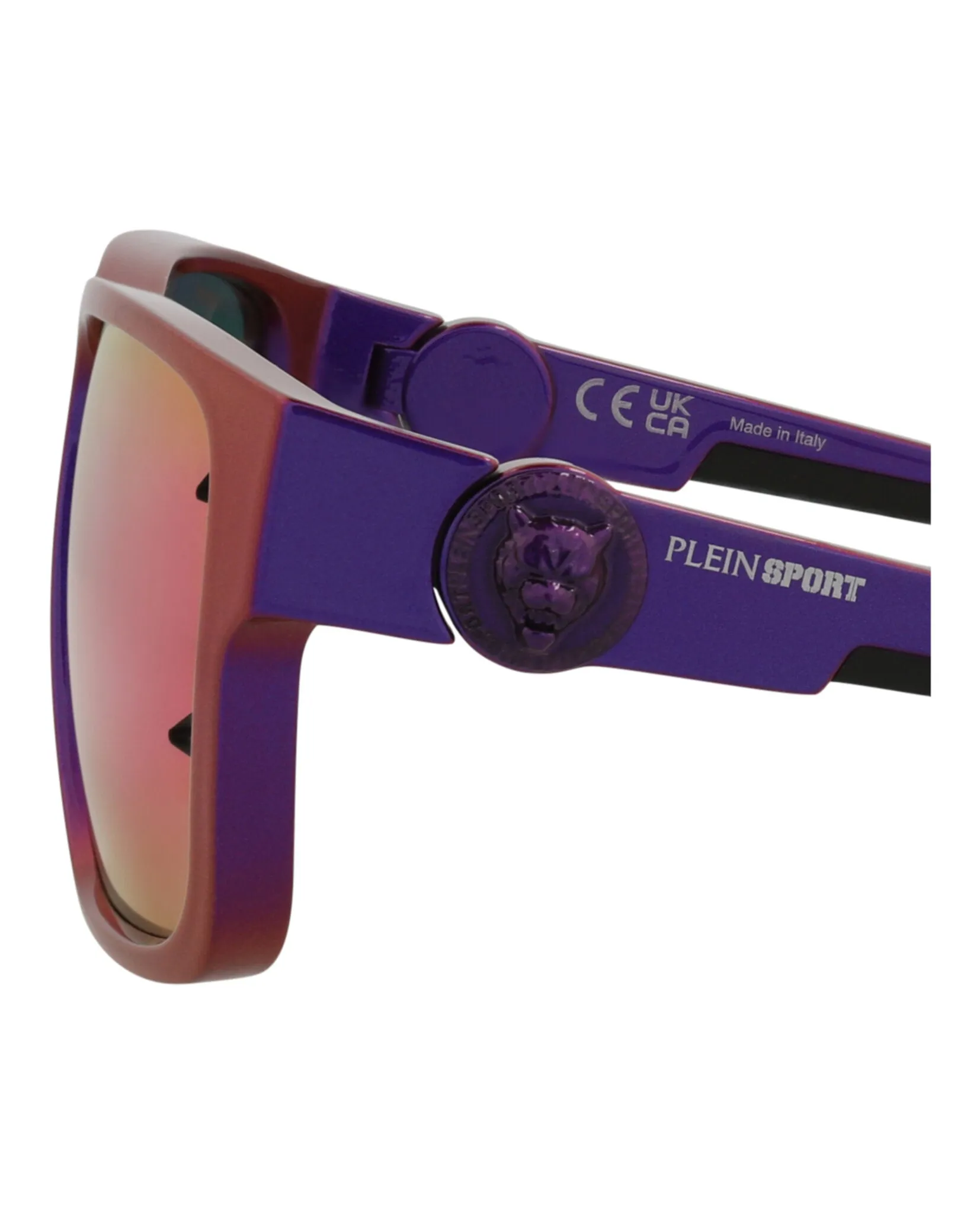 Square-Frame Injection Sunglasses