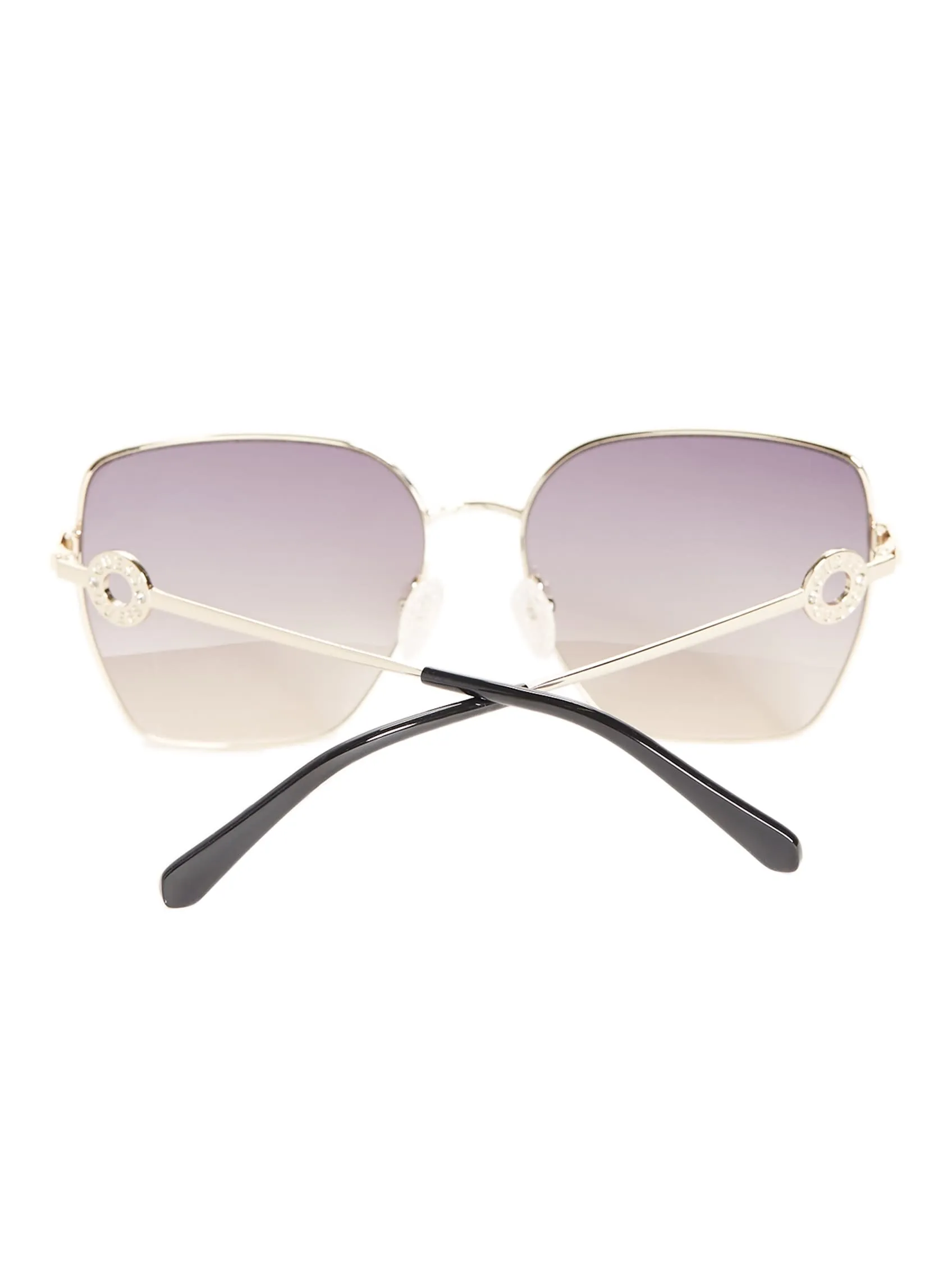 Square Geometric Metal Sunglasses