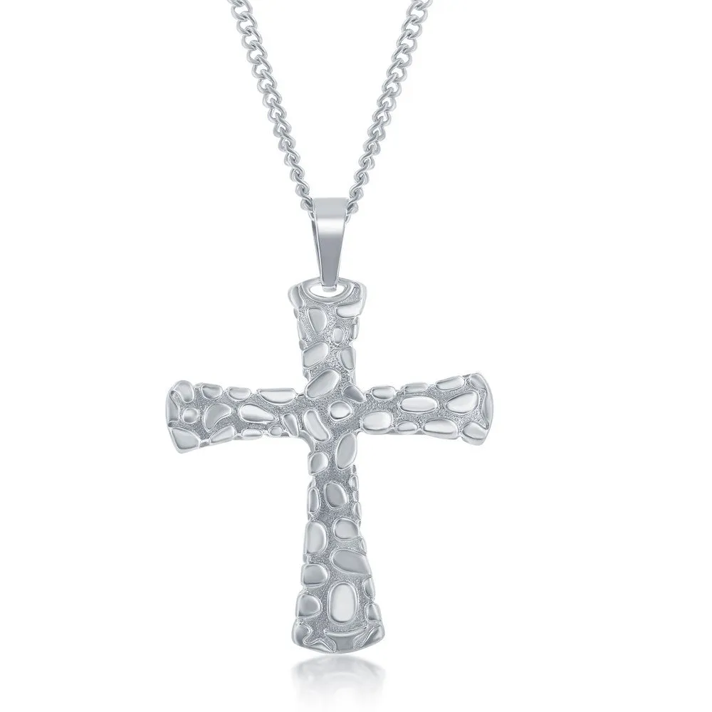 Stainless Steel Designed Cross Necklace