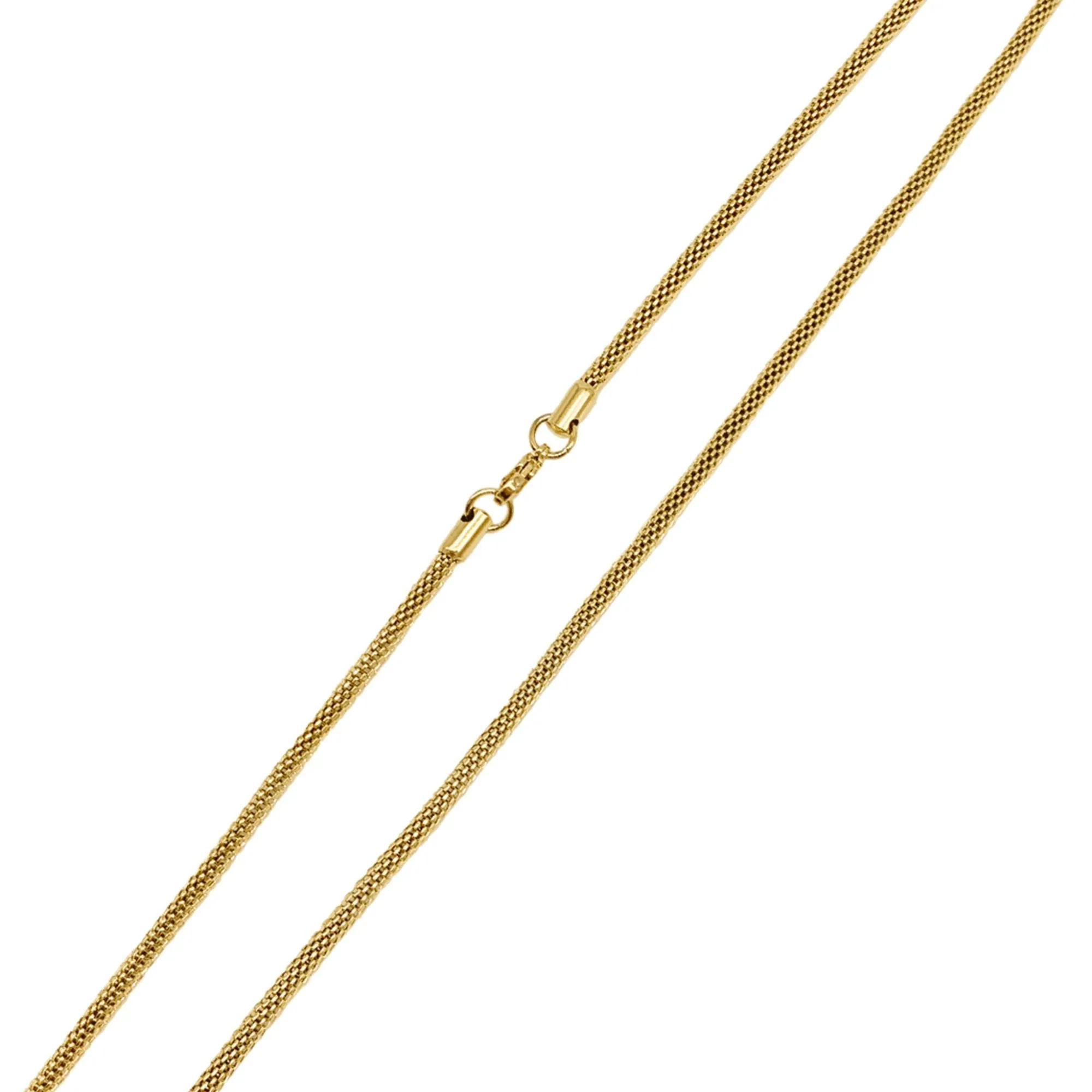 Tarnish Resistant 14k Gold Plated Textured Chain