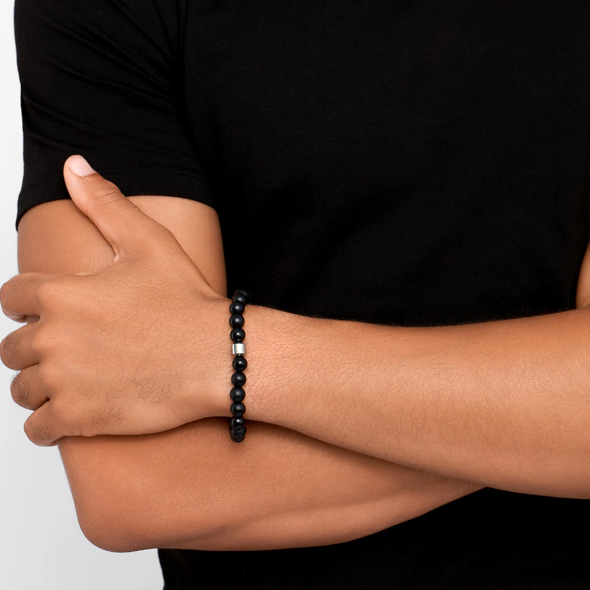Tarnish Resistant Silver Plated 8mm Ball Bracelet