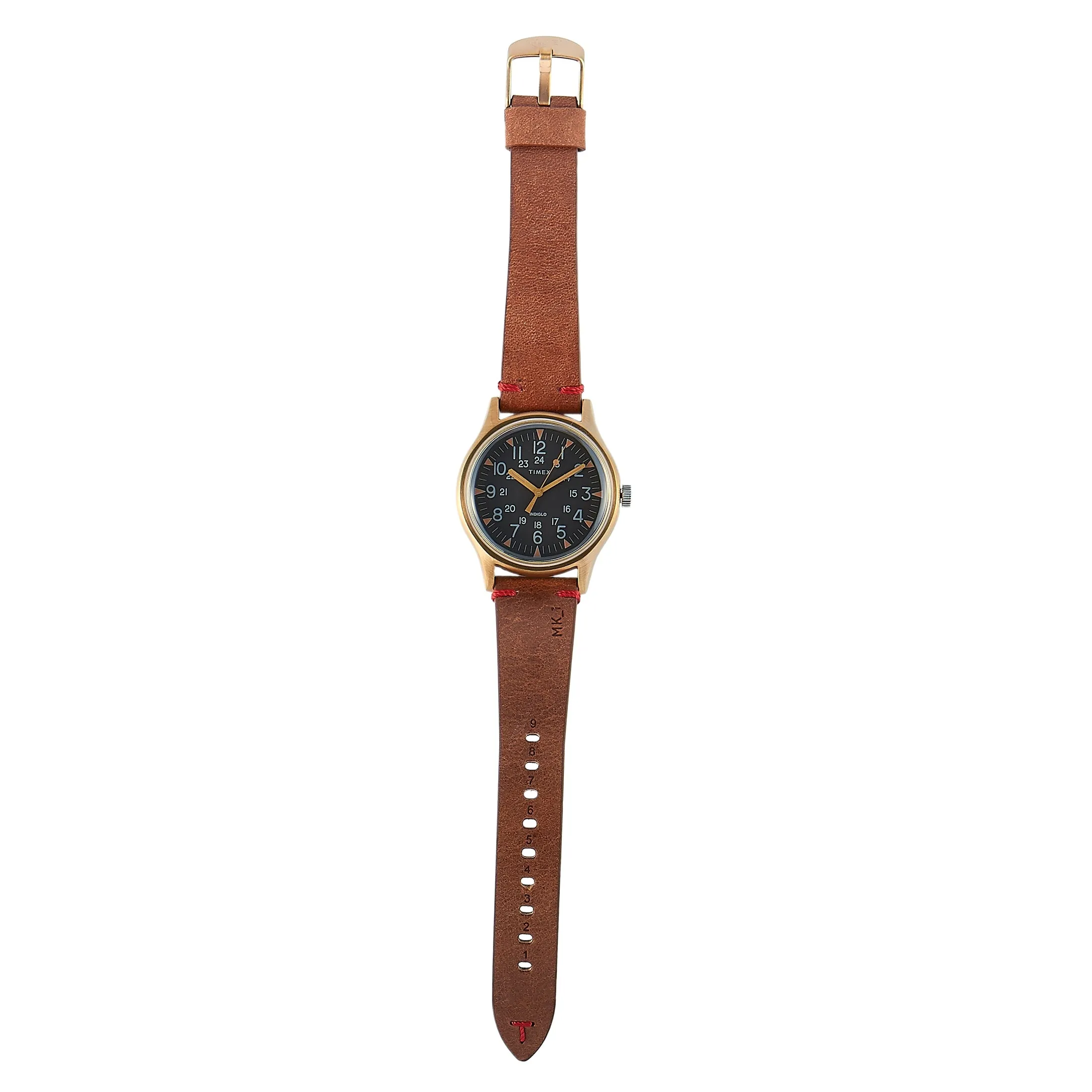 Timex MK1 40 mm 24 Hour Leather Strap Military Watch TW2R96700