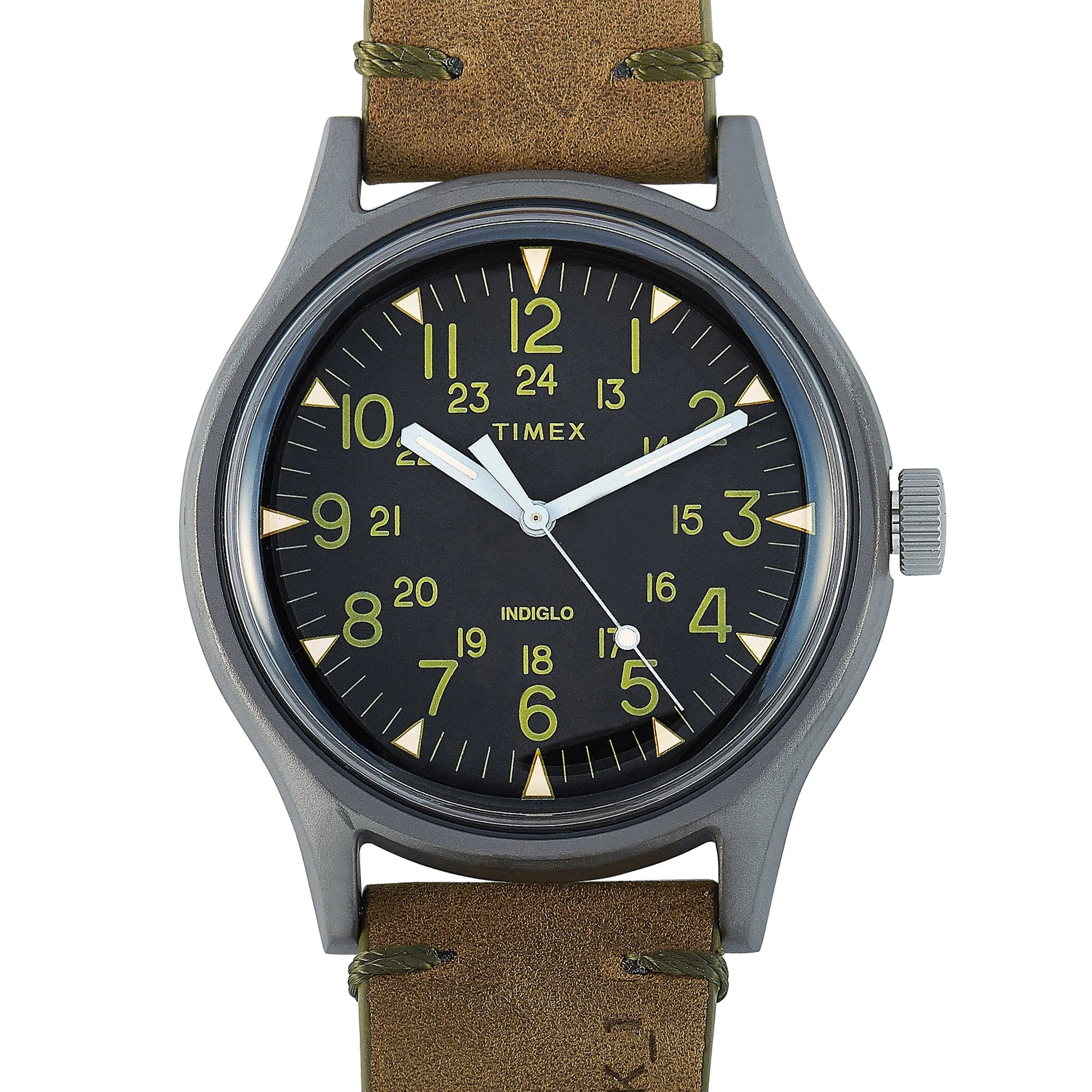 Timex MK1 40 mm Stainless Steel Gunmetal Olive Watch TW2R97000