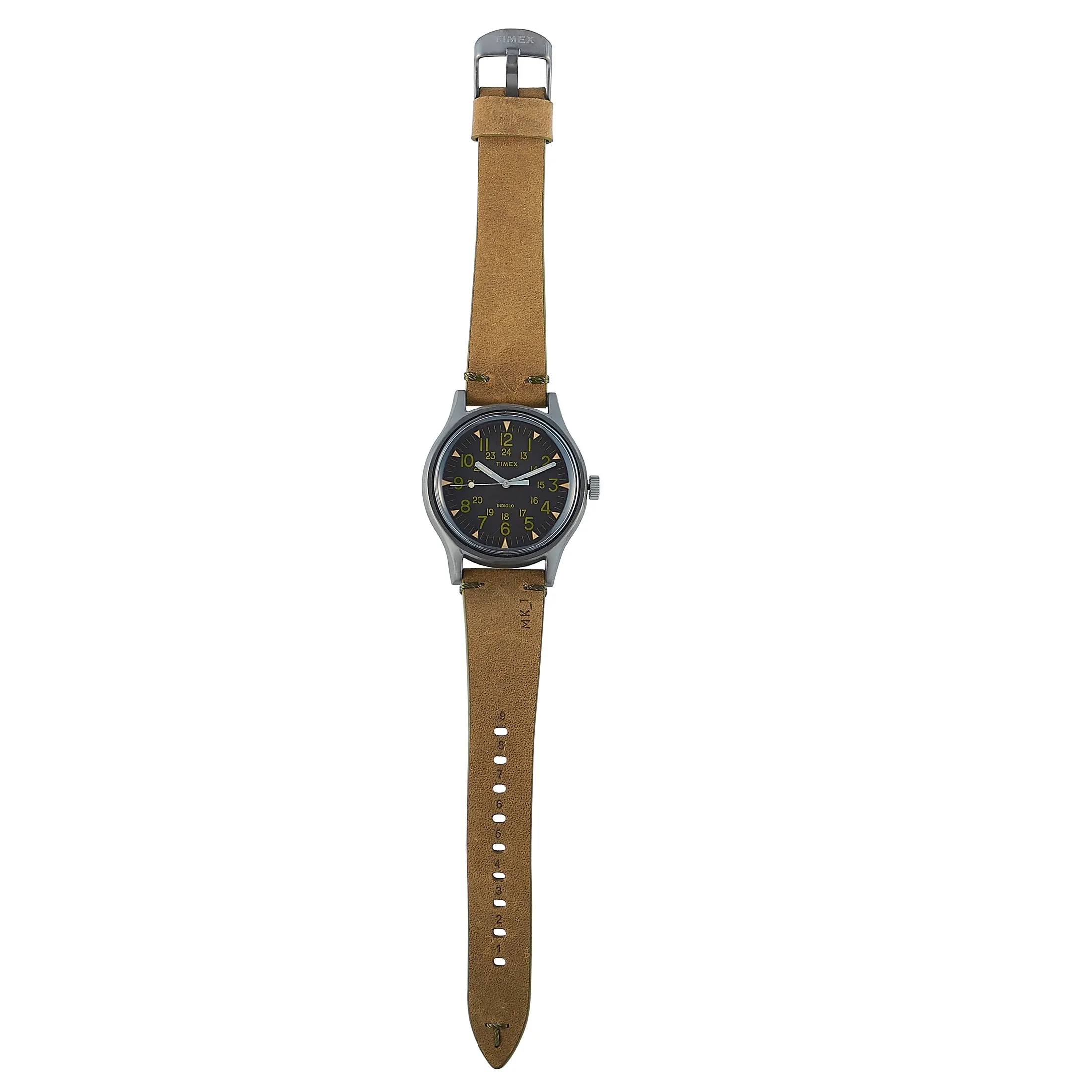 Timex MK1 40 mm Stainless Steel Gunmetal Olive Watch TW2R97000