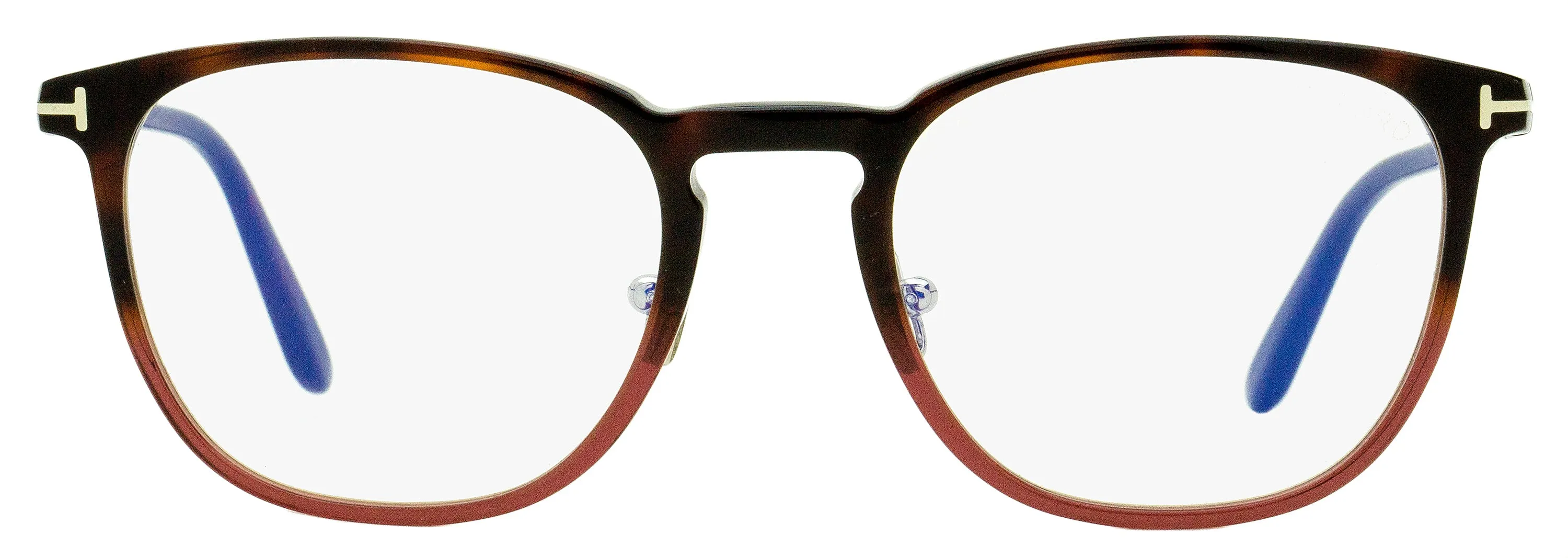 Tom Ford Men's Blue Block Eyeglasses TF5700B 054 Havana/Burgundy 54mm