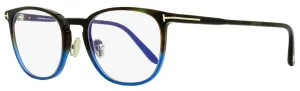 Tom Ford Men's Blue Block Eyeglasses TF5700B 055 Havana/Blue 54mm