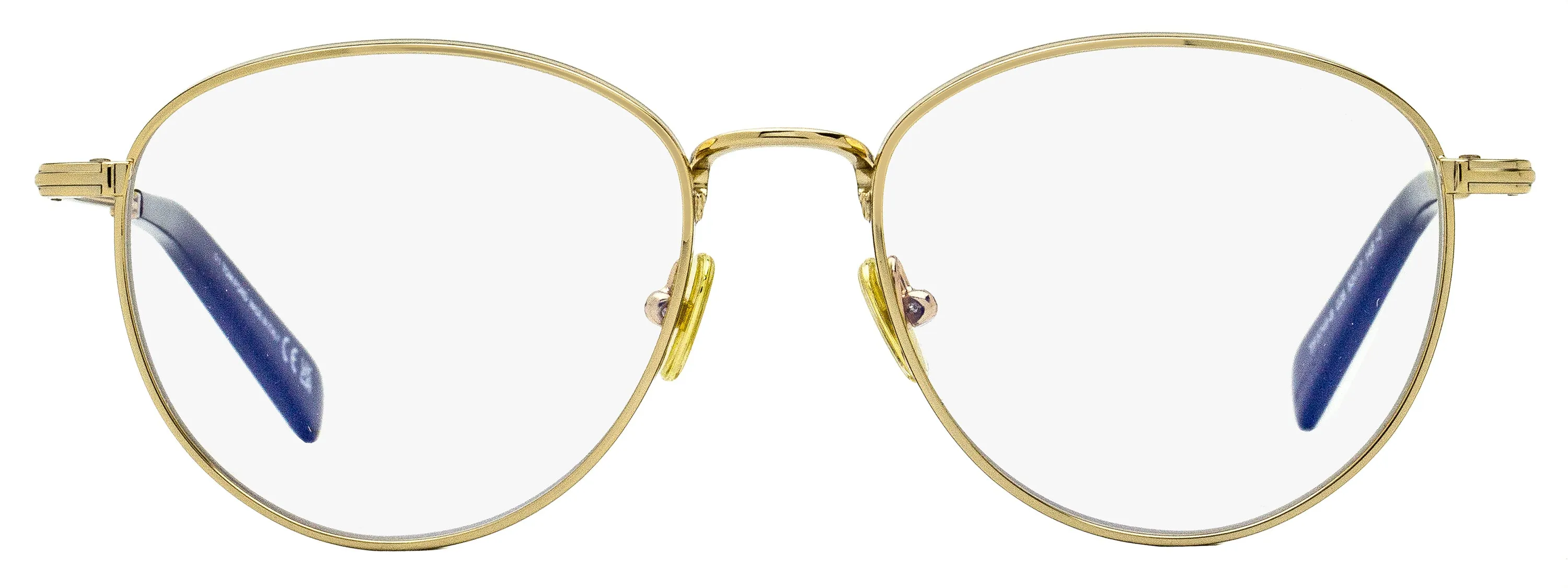 Tom Ford Men's Blue Block Eyeglasses TF5749B 028 Gold/Black 52mm