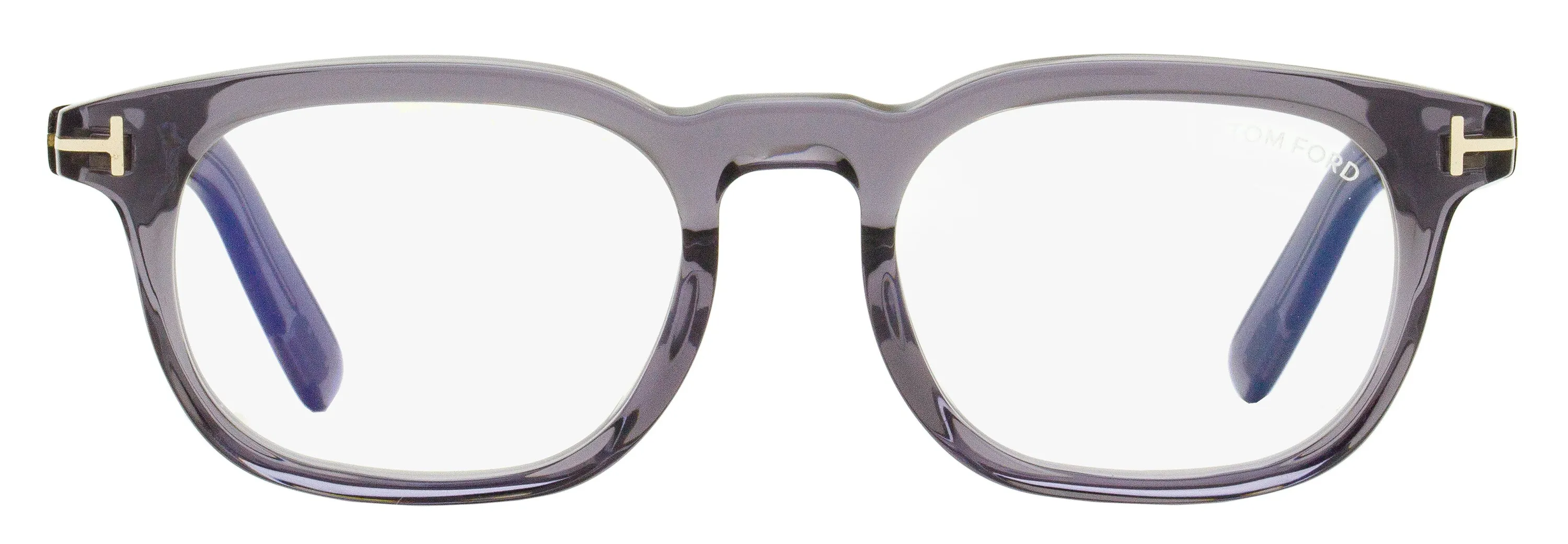 Tom Ford Men's Blue Block Eyeglasses TF5930-D-B 020 Transparent Gray 52mm