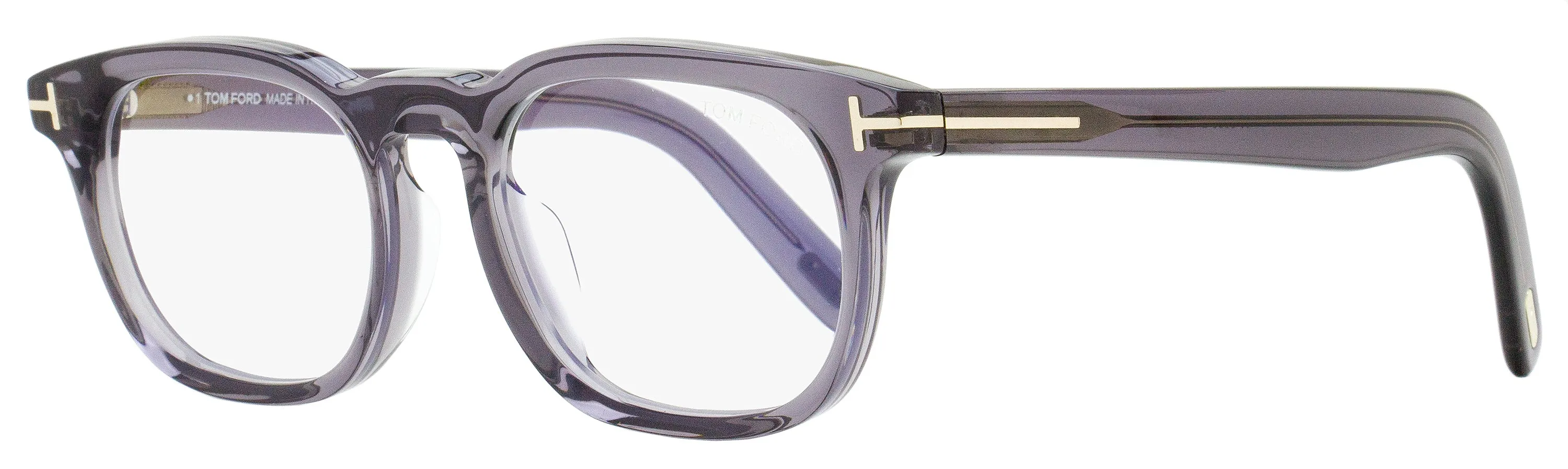 Tom Ford Men's Blue Block Eyeglasses TF5930-D-B 020 Transparent Gray 52mm