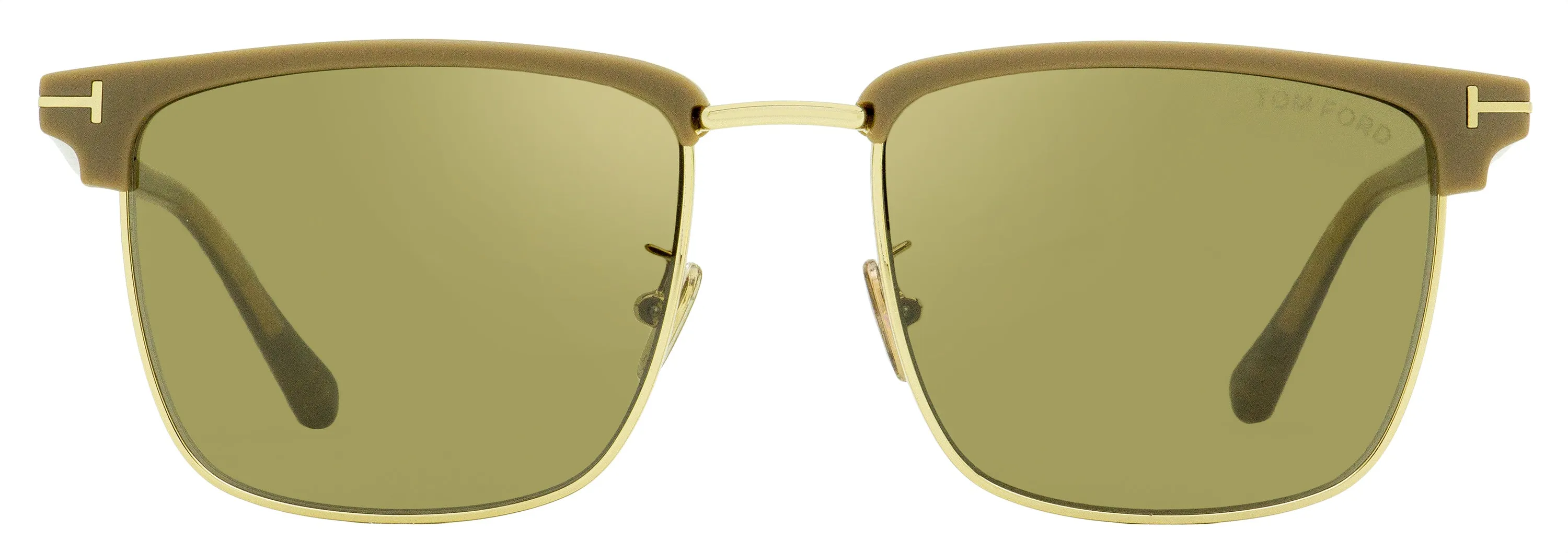 Tom Ford Men's Hudson-02 Sunglasses TF997H 52L Matte Tan/Gold 55mm